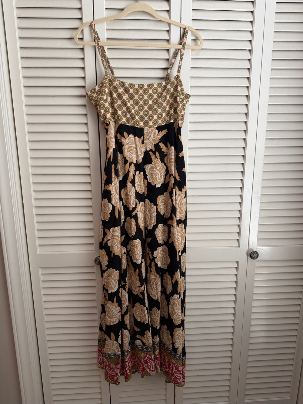 ee:some Floral Mix Print Spaghetti Strap Maxi Dress
